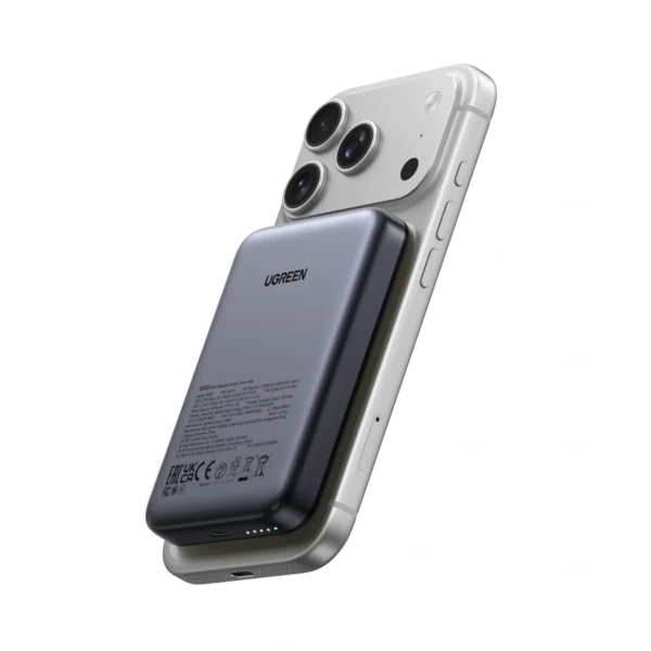 UGREEN 10000mAh Magnetic Wireless Power Bank Space Gray – PB561 – 25919 