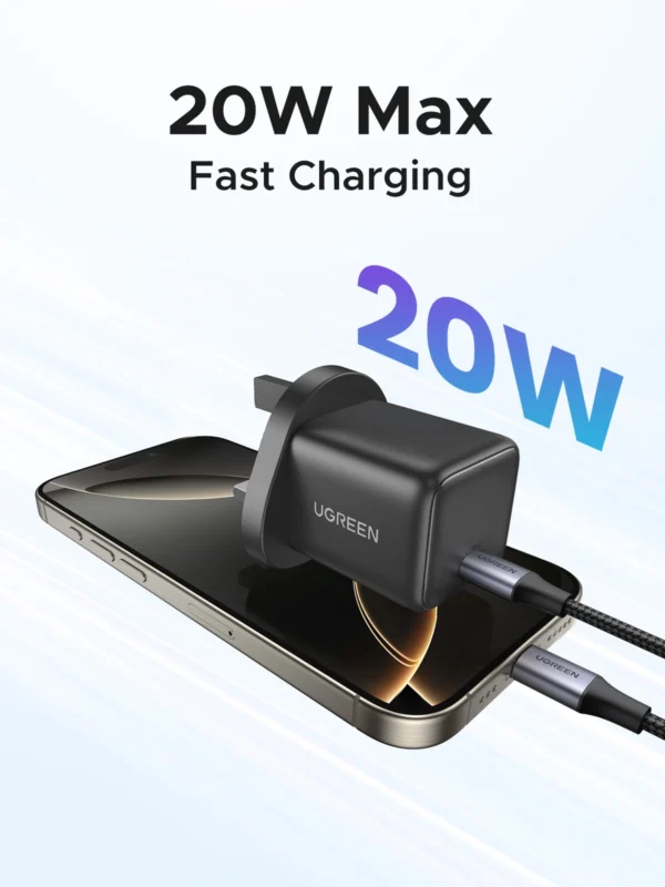 1200x1600-拷贝-9 UGREEN GaN 20W Type-C Fast Charger UK - X512 - 55529