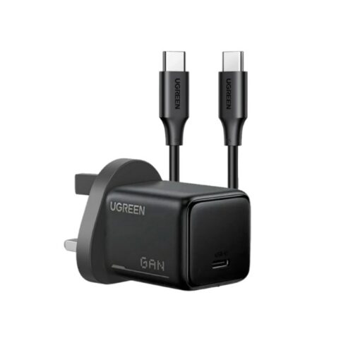 UGREEN 25W N Series GaN Fast Charger With – 60W 1m Type-C Cable  - X517 - 75956 