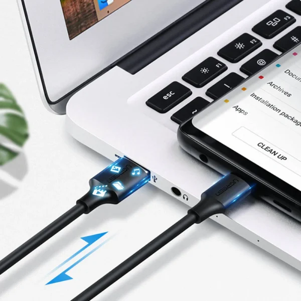 UGREEN 2 Meter 3Amp Type-C to USB QC3.0 Fast Charging Cable – US287 – 60118