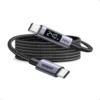 UGREEN 1 Meter 240W Smart Digital Display Type-C to Type-C PD Fast Charging Cable – L530 – 65866