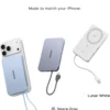 UGREEN 10000mAh 15W Qi2 MagFlow Air Magnetic Power Bank (Lunar White)- PB570 – 75983B