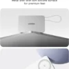 UGREEN 10000mAh 15W Qi2 MagFlow Air Magnetic Power Bank (Lunar White)- PB570 – 75983B