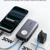 UGREEN 10000mAh 30W + Magnetic Apple Watch & Inbuilt Type-C Cable Fast Charger Power Bank- PB527 – 55434B 