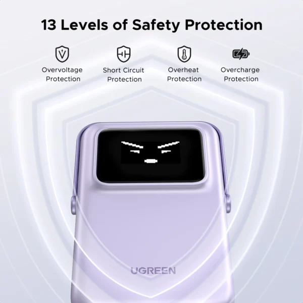 UGREEN 10000mah 20W Uno Series Magnetic Wireless Power Bank With Stand – PB572 – 45328