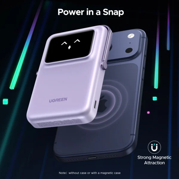 UGREEN 10000mah 20W Uno Series Magnetic Wireless Power Bank With Stand – PB572 – 45328