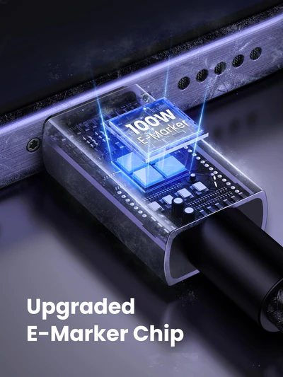 UGREEN 3 Meter 100W Type-C to Type-C PD Fast Charging Nylon Braided Cable – L512 – 45065 