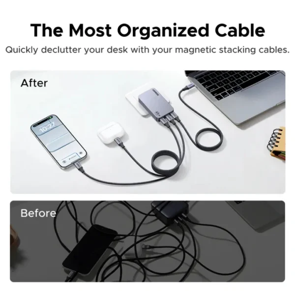 UGREEN-1Meter-100W-Magnetic-Type-C-to-Type-C-PD-Fast-Charging-Cable-L520-55517-1-Year-Warranty-ugreen-6 UGREEN 1Meter 100W Magnetic Type-C to Type-C PD Fast Charging Cable – L520 – 55517