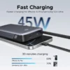UGREEN 20000mAh 45W Power Bank with Built-in Cable – PB536 – 55988B 