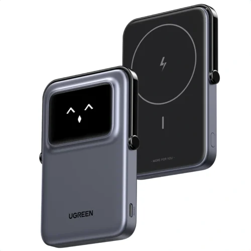 UGREEN 5000mah 20W Uno Series Magnetic Wireless Power Bank With Stand – PB571 – 35605B