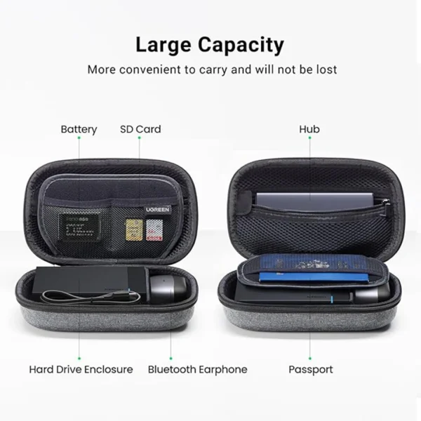 UGREEN-Electronics-Accessories-Travel-Organizer-Large-Size-LP152-85223-Ugreen-3 (1) UGREEN Large size high Capacity Electronics Accessories Travel Organizer – LP152 – 85223