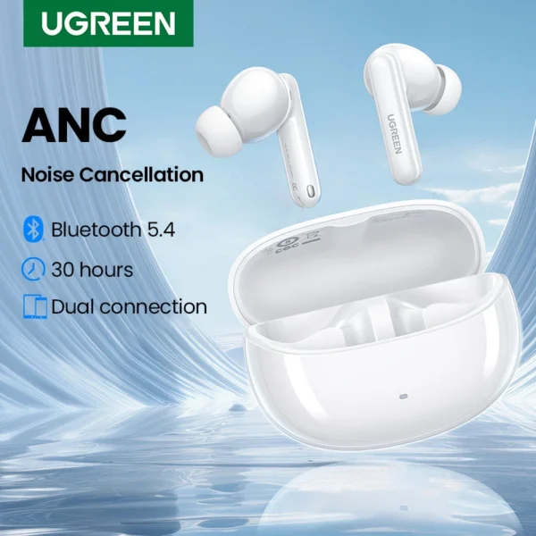 UGREEN HiTune T3 Pro Active Noise-Cancelling (ANC) Wireless Earbuds – WS206 – 35725 