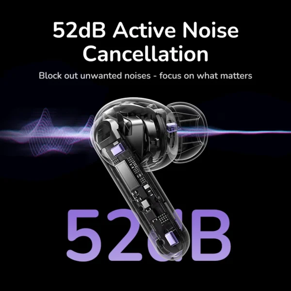 UGREEN Hybrid ANC Smart Touch Display Control Magic Wireless Echo Earbuds – WS211 – 55137 