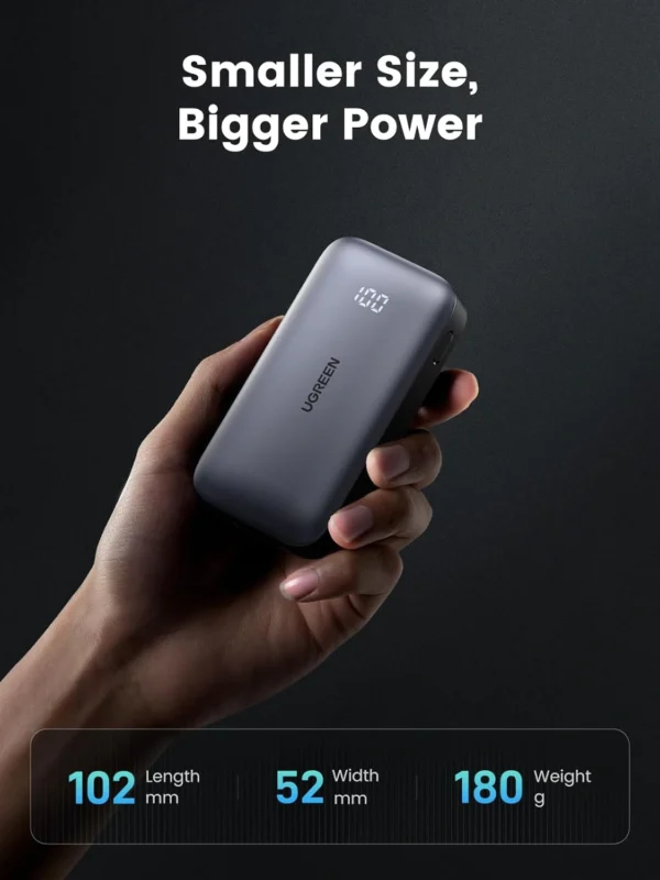 UGREEN 10000mAh 30W Nexode Fast Charging Power Bank – PB502 – 25185