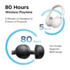 UGREEN Studio Max2 80Hrs Wireless Headphone Black – HP205 – 45018