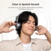 UGREEN Studio Plus 80Hrs Active Noise-Cancelling Headphones – Black – HP207- 75630