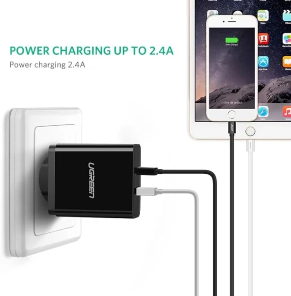 UGREEN-USB-to-Lightning-Cable-Nickel-Plating-MFI-Certified-ABS-Shell-1Meter-White-US155-Ugreensl-2 UGREEN 1 Meter MFI Certified USB to Lightning Cable Nickel Platted – ABS Shell – US155 – 20728