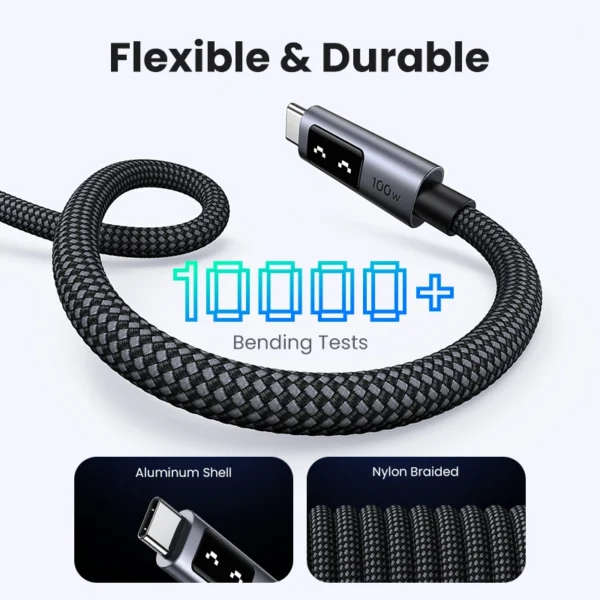 UGREEN 2 Meter 100W Uno Type-C to Type-C PD Fast Charging Cable – L509 – 35512