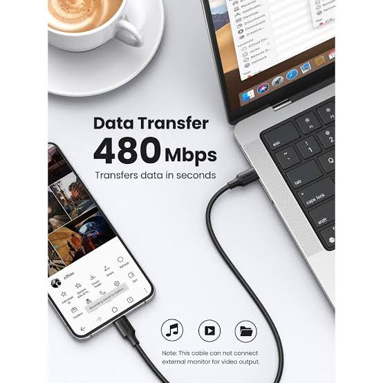 UGREEN 2 Meter 60W Type-C to Type-C 2.0 Cable – US286 – 10306