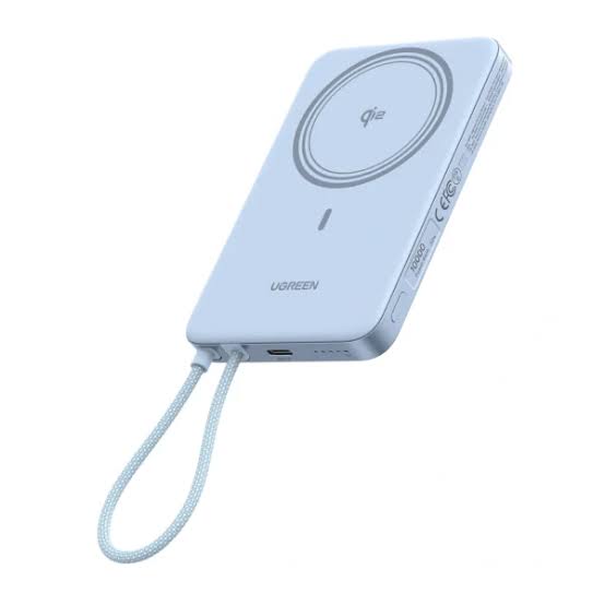 UGREEN 10000mAh 15W Qi2 MagFlow Air Magnetic Power Bank (Star Blue)- PB570 – 65839B