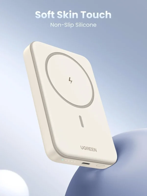 UGREEN 10000mAh 20W Magnetic Wireless Power Bank White – PB561 – 25208