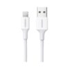 ugreen-20728 UGREEN 1 Meter MFI Certified USB to Lightning Cable Nickel Platted – ABS Shell – US155 – 20728