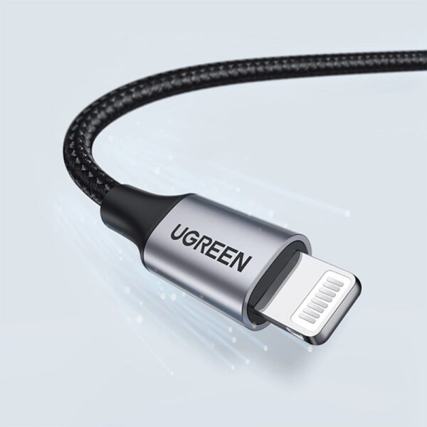 UGREEN 2 Meter MFi Certified USB to Lightning 2.4A Nylon Braided Cable – US199 – 60158