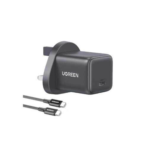 UGREEN 30W Type-C GaN Fast Charger UK with Type-C Cable – X513 – 75958