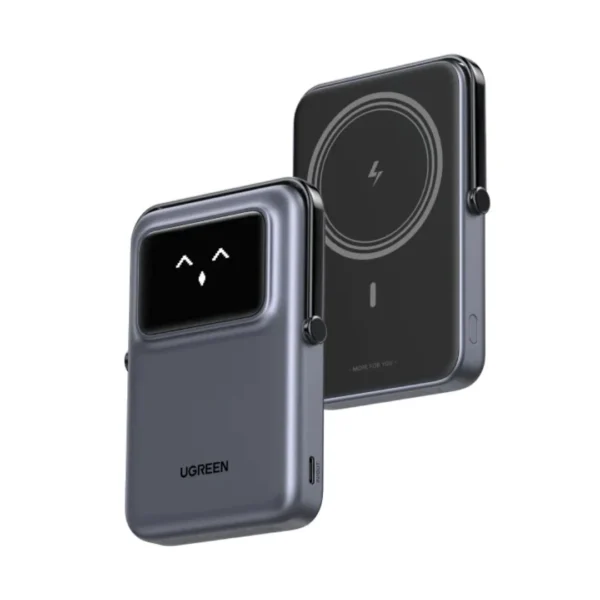 UGREEN 10000mah 20W Uno Series Magnetic Wireless Power Bank With Stand – PB572 – 45327